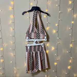 Shein two piece set halter top